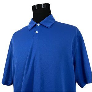 Nike Golf | Men's Dri Fit Solid Blue Short Sleeve Polo Shirt XL